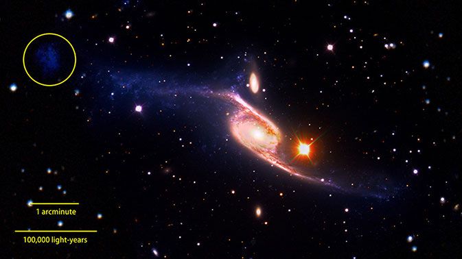 Самая большая спиральная галактика NGC 6871
