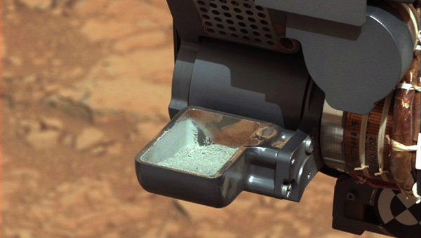 Первые образцы, добытые марсоходом Ciriosity